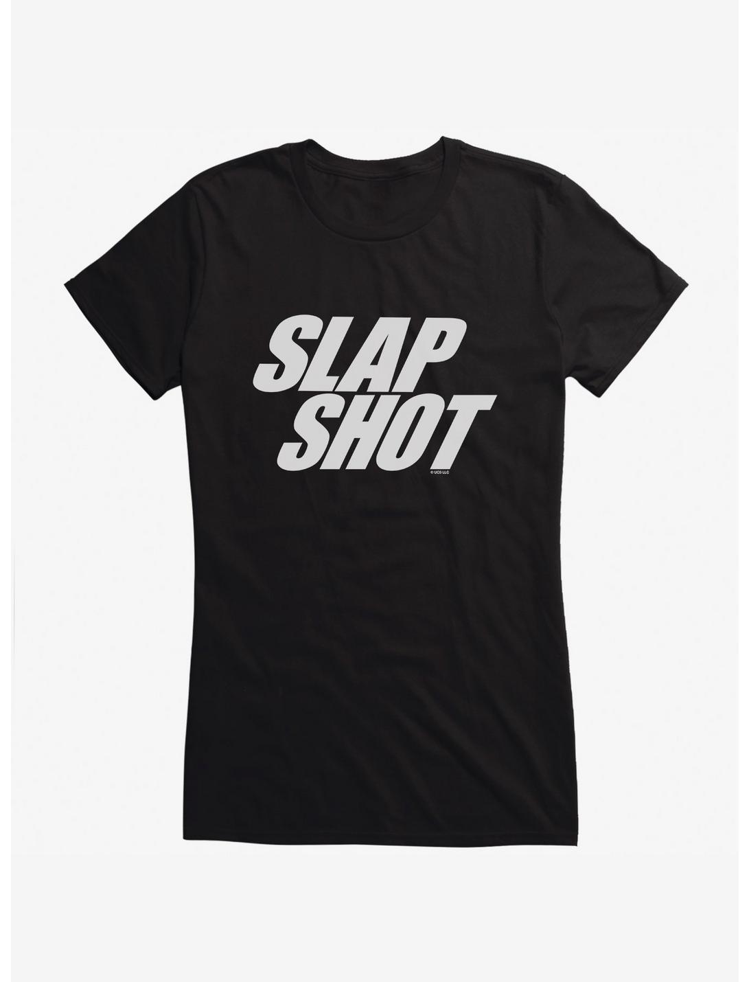 Slapshot Logo Girls T-Shirt, BLACK, hi-res