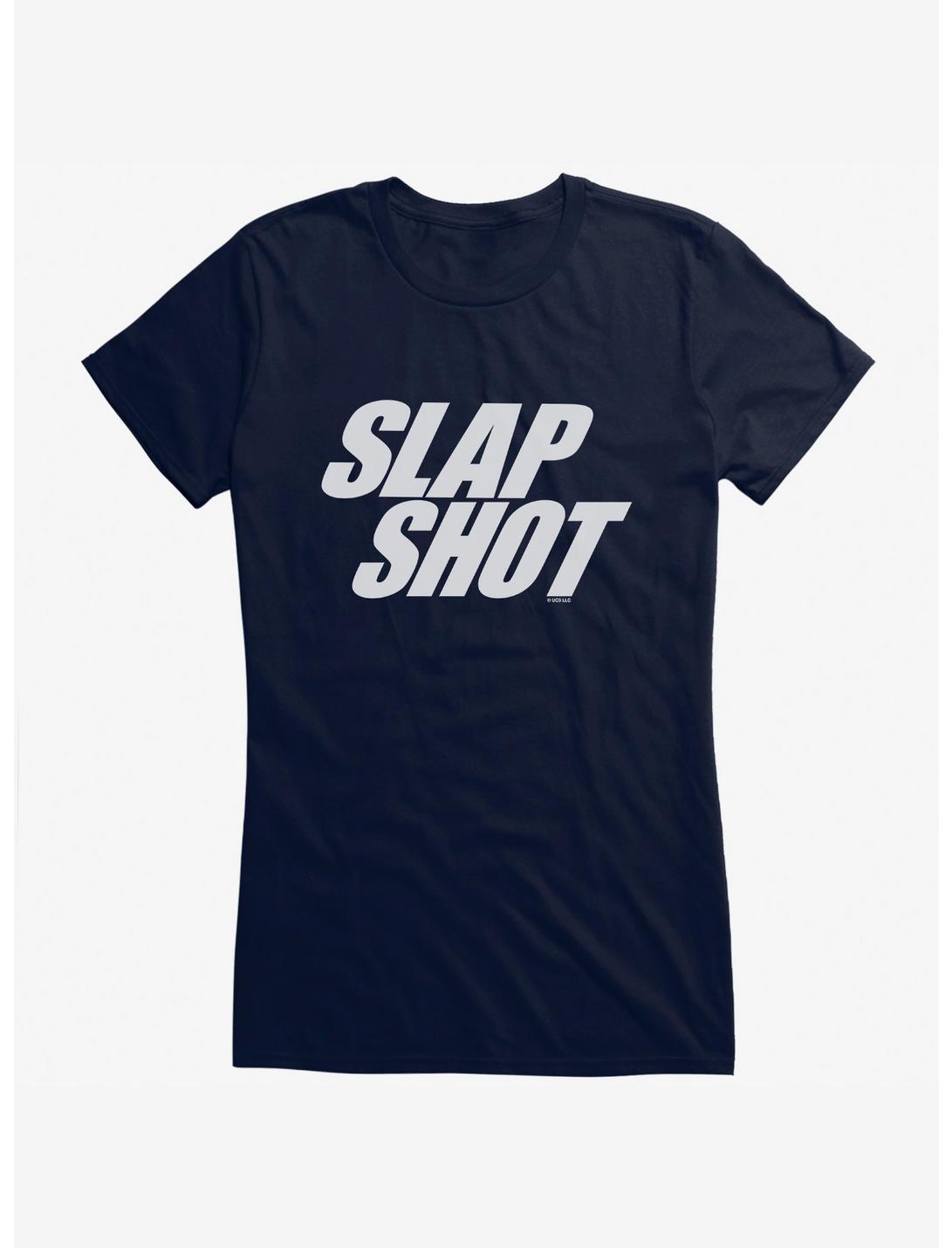 Slapshot Logo Girls T-Shirt, NAVY, hi-res
