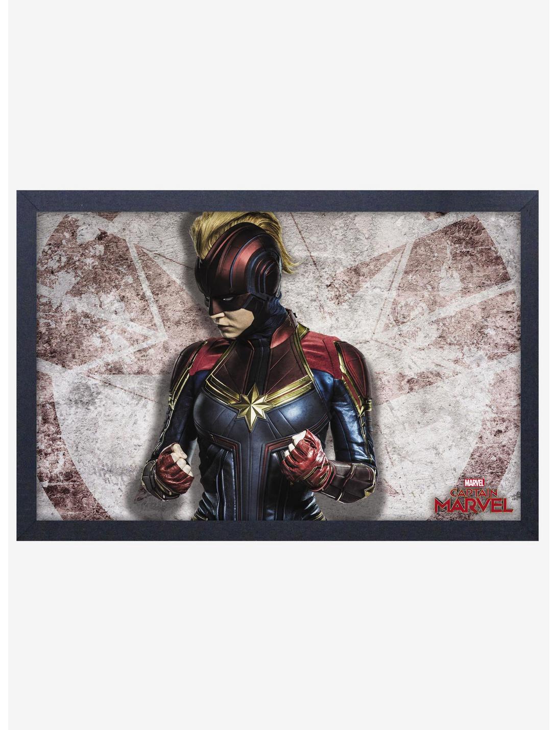 Marvel Captain Marvel Battle Ready Poster, , hi-res
