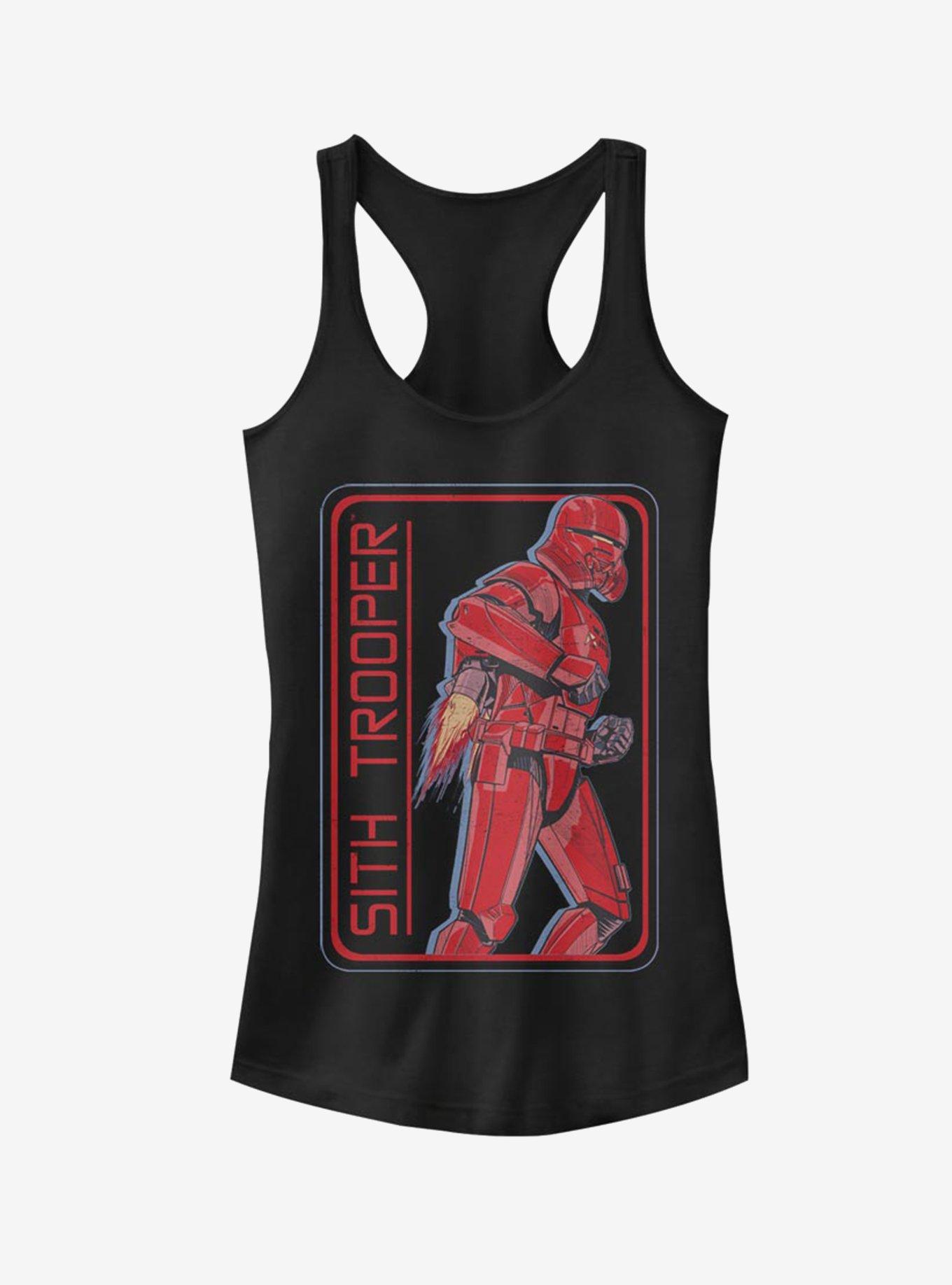 Star Wars Episode IX Rise of Skywalker Red Trooper Retro Sith Trooper Girls Tank, BLACK, hi-res
