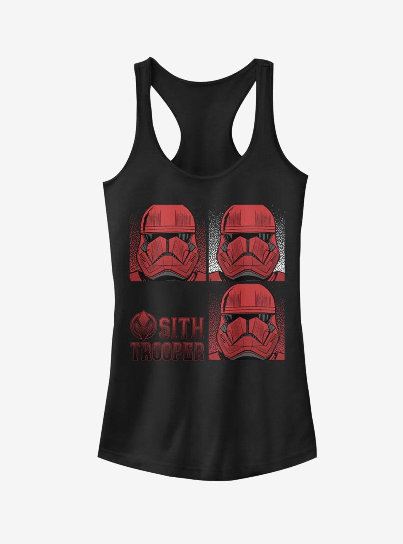 Star Wars Episode IX Rise of Skywalker Red Trooper Sith Trooper Girls Tank, BLACK, hi-res