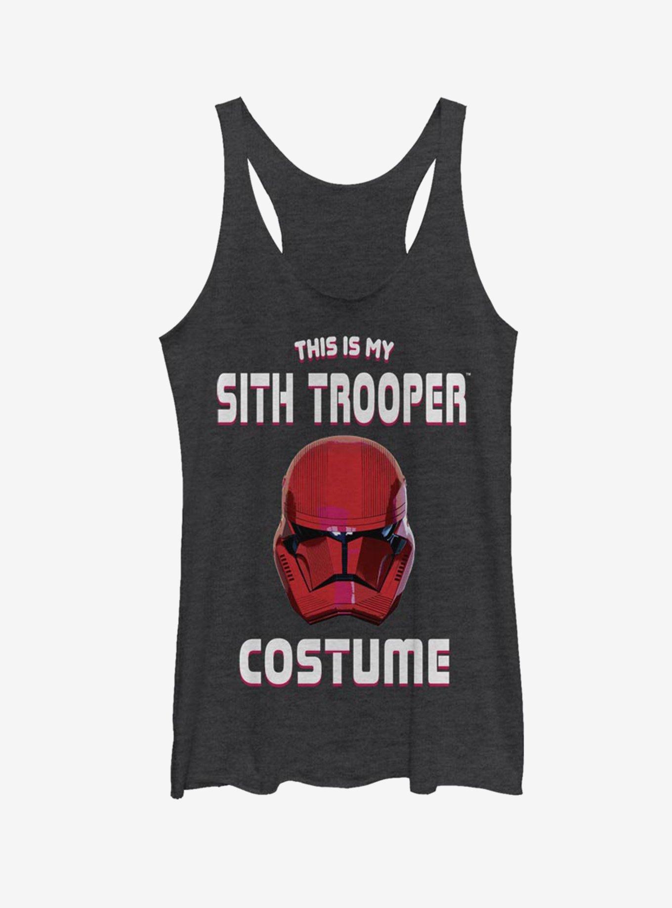 Star Wars Episode IX Rise of Skywalker Red Trooper Sith Trooper Costume Girls Tank, BLK HTR, hi-res