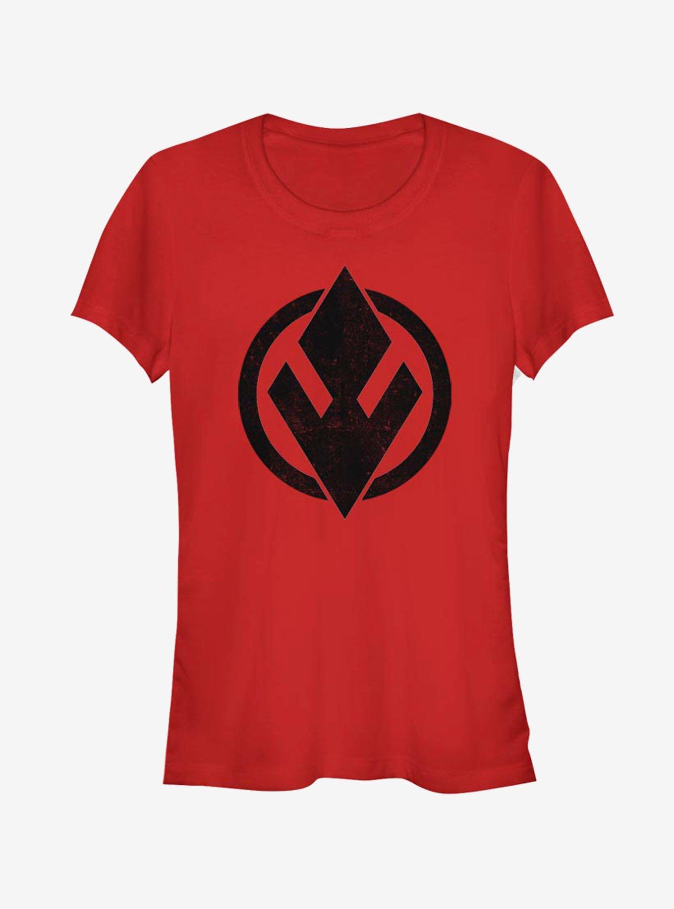 Star Wars Episode IX Rise of Skywalker Red Trooper SithTrooper Solid Emblem Girls T-Shirt