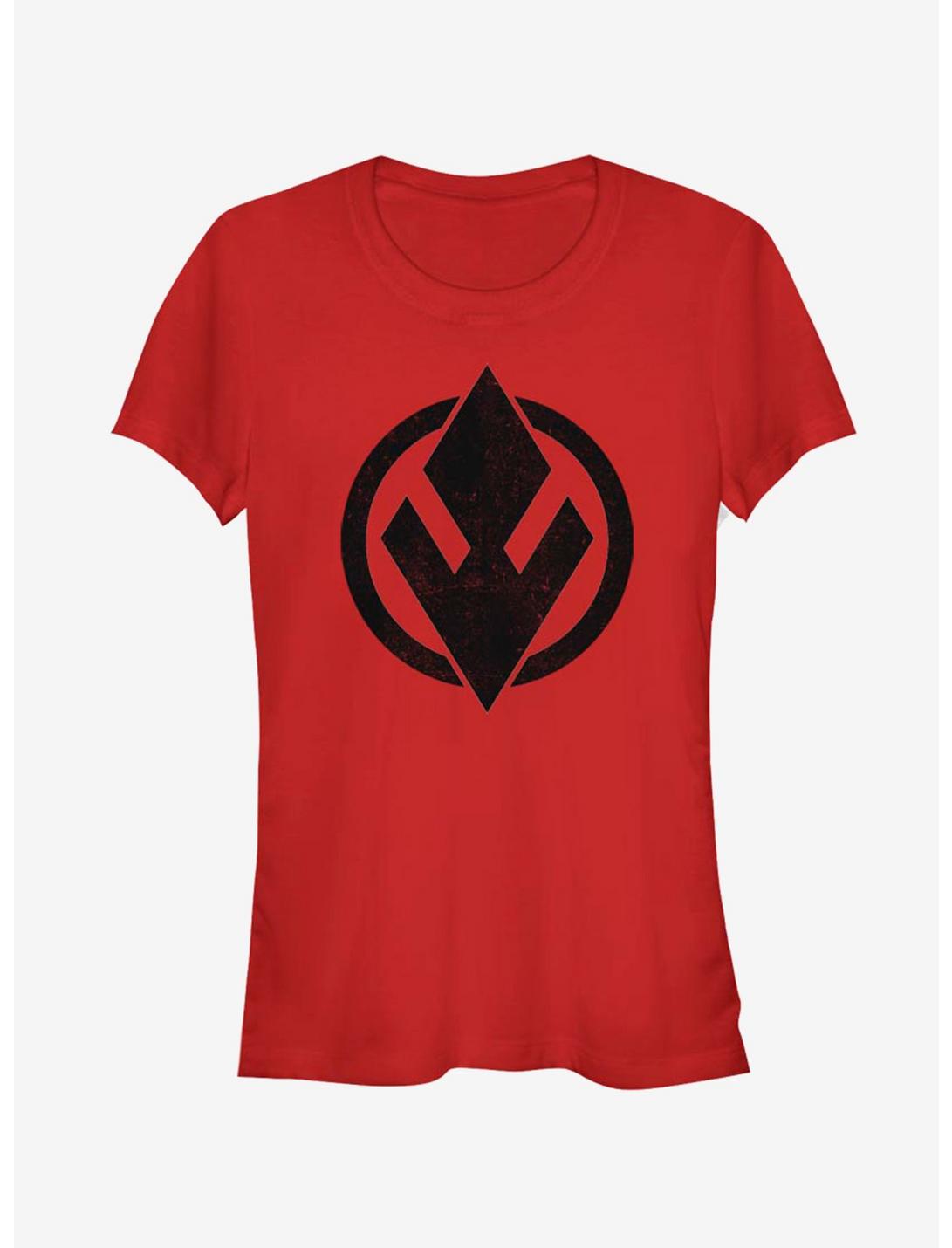 Star Wars Episode IX Rise of Skywalker Red Trooper SithTrooper Solid Emblem Girls T-Shirt, RED, hi-res