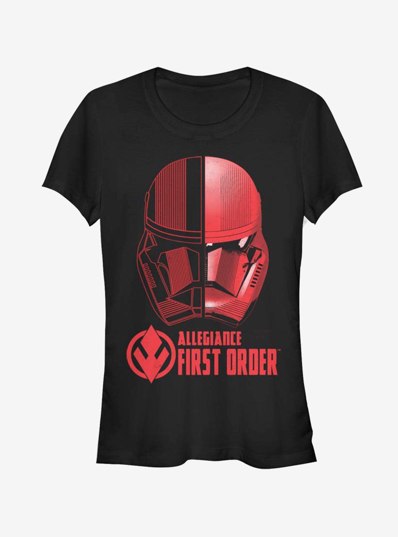 Star Wars Episode IX Rise of Skywalker Red Trooper Split Sith Trooper Girls T-Shirt, BLACK, hi-res