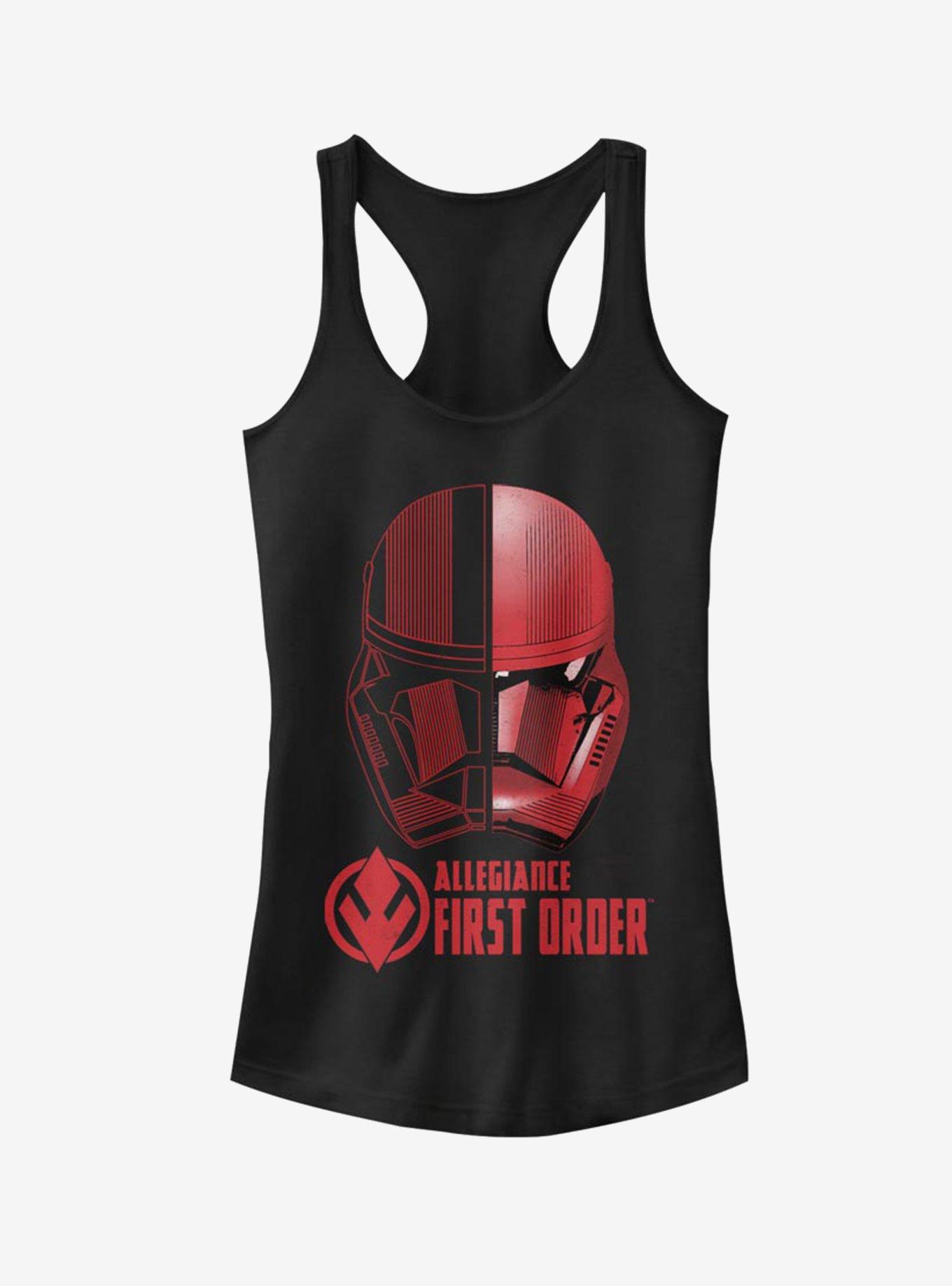 Star Wars Episode IX Rise of Skywalker Red Trooper Split Sith Girls Tank