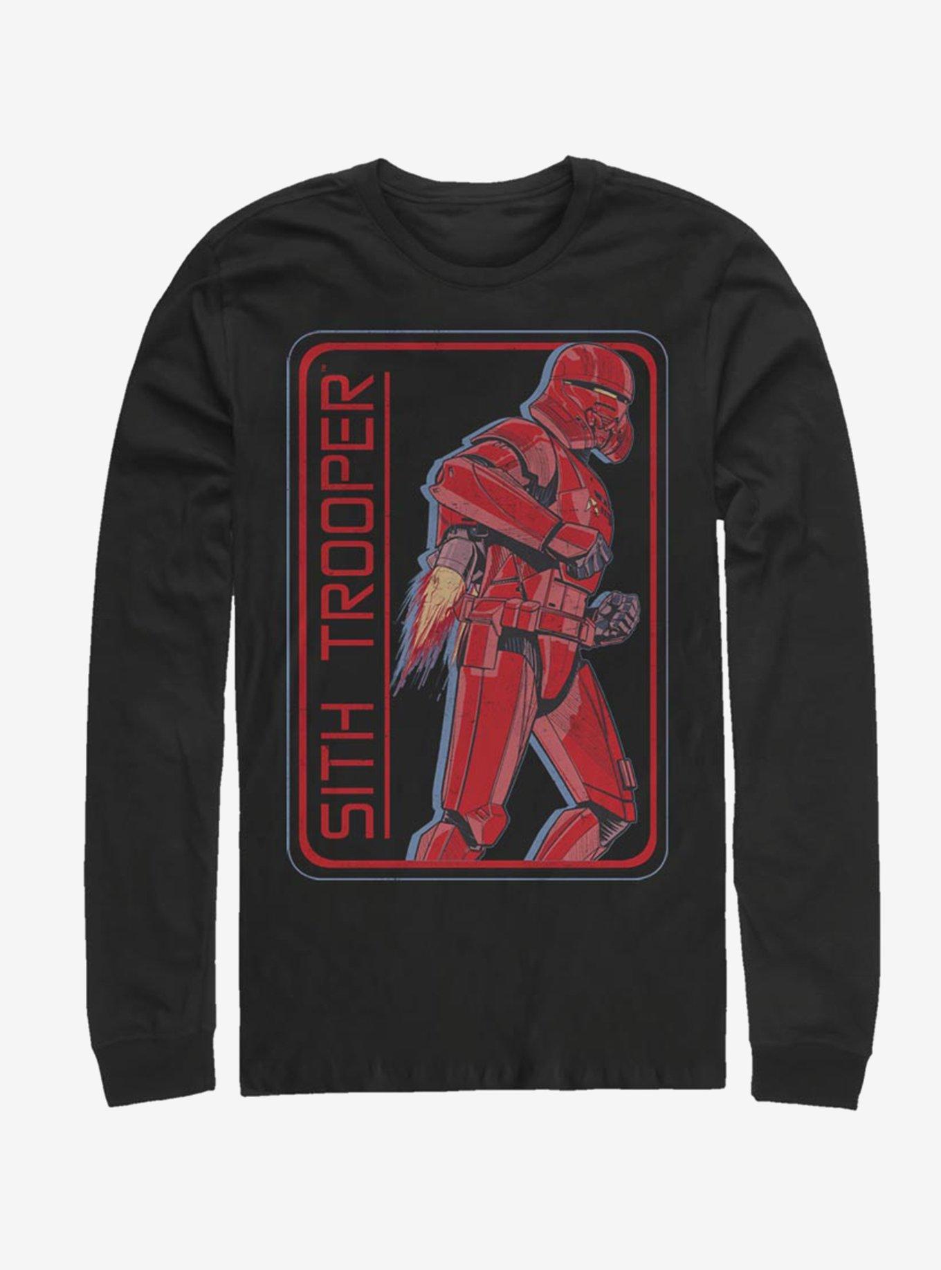Star Wars Episode IX Rise of Skywalker Red Trooper Retro Sith Trooper Long-Sleeve T-Shirt, , hi-res