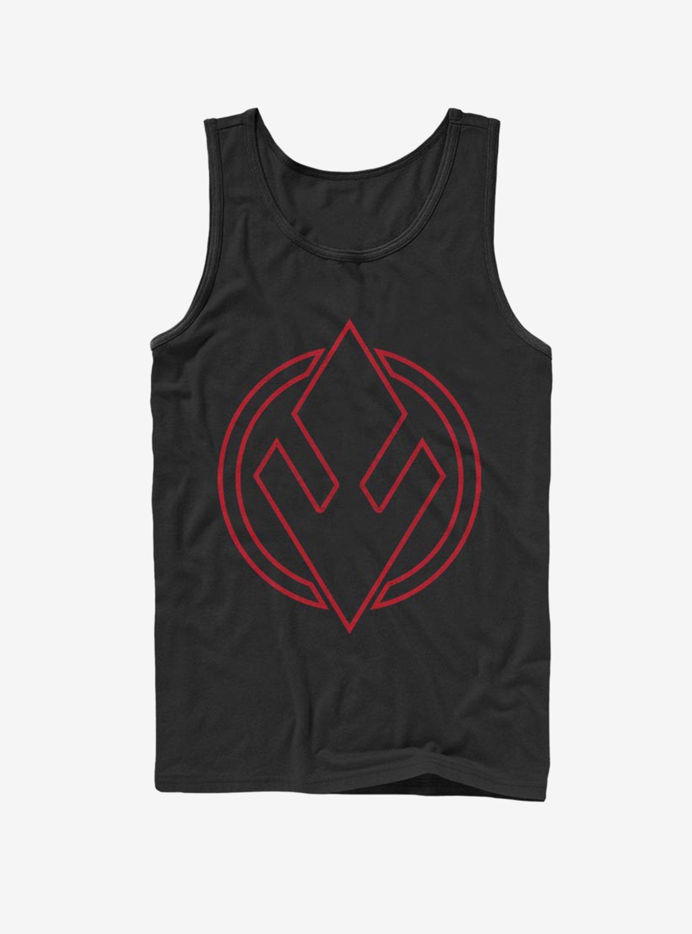 Star Wars Episode IX Rise of Skywalker Red Trooper Sith Trooper Emblem Tank, BLACK, hi-res