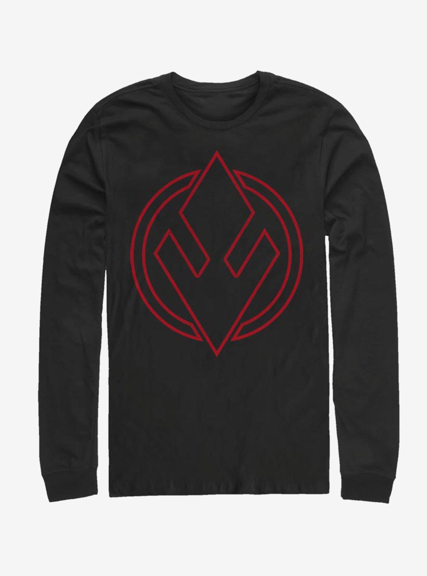 Star Wars Episode IX Rise of Skywalker Red Trooper Sith Trooper Emblem Long-Sleeve T-Shirt, , hi-res