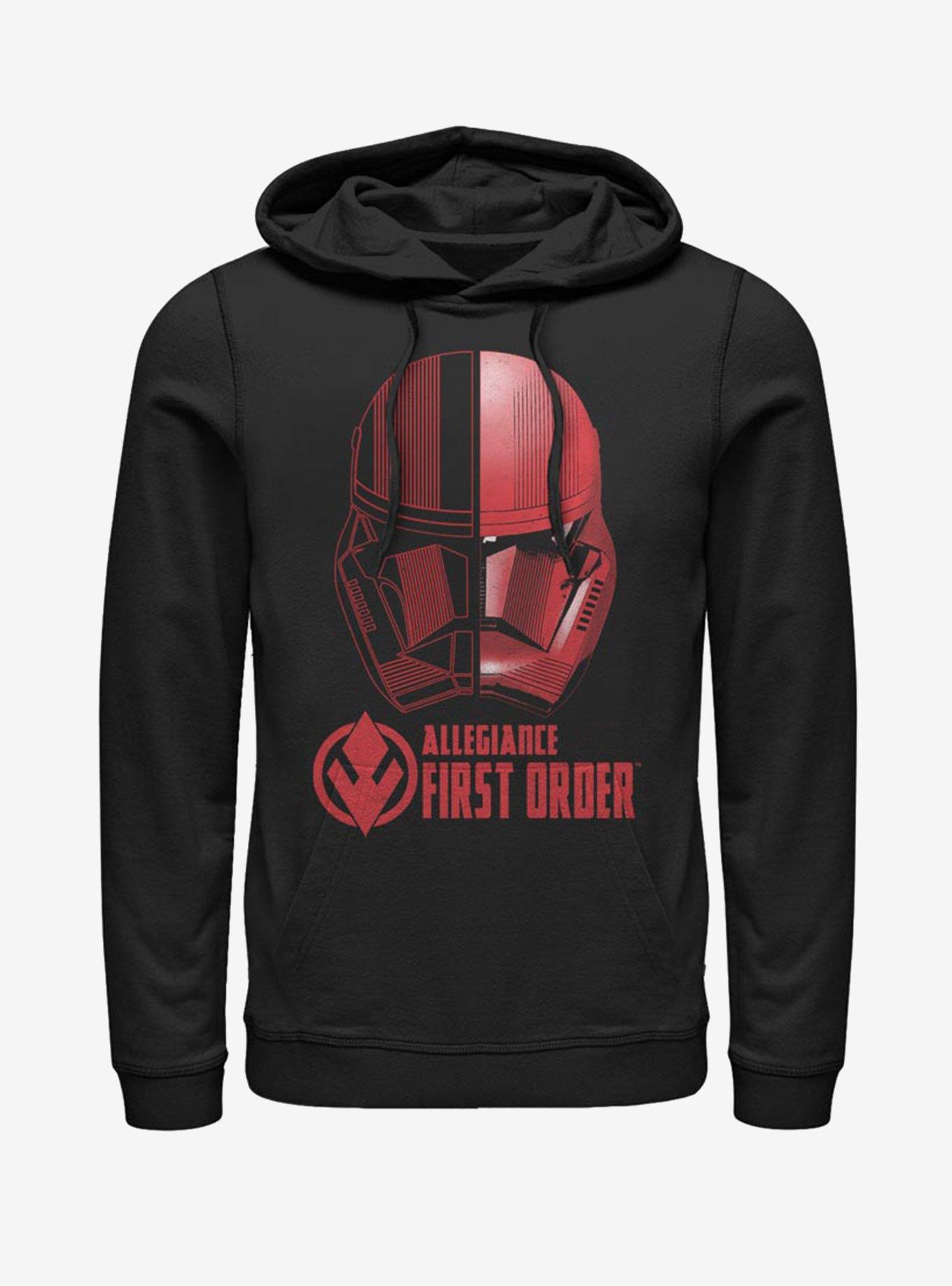 Star Wars Episode IX Rise of Skywalker Red Trooper Split Sith Trooper Hoodie, BLACK, hi-res