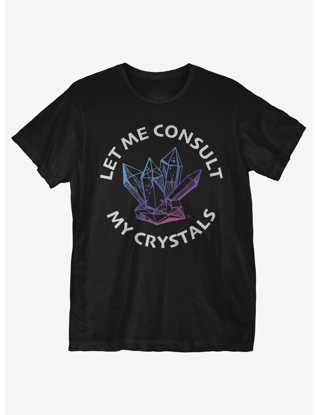 Consult My Crystals T-Shirt, BLACK, hi-res