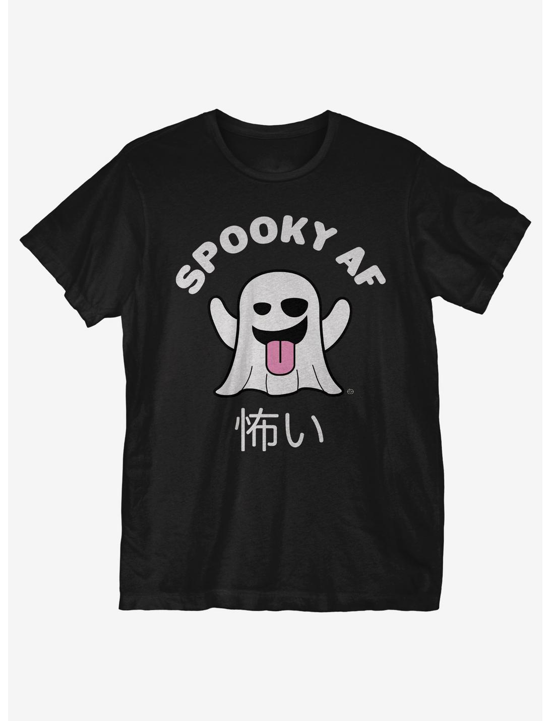 Spooky AF Ghost T-Shirt, BLACK, hi-res