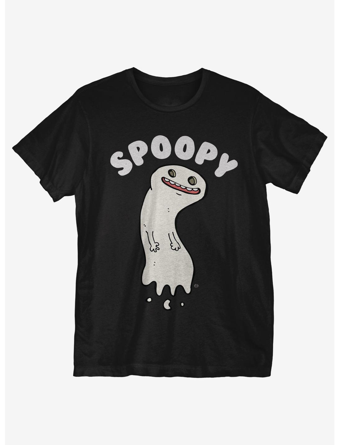Spoopy Ghost T-Shirt, BLACK, hi-res