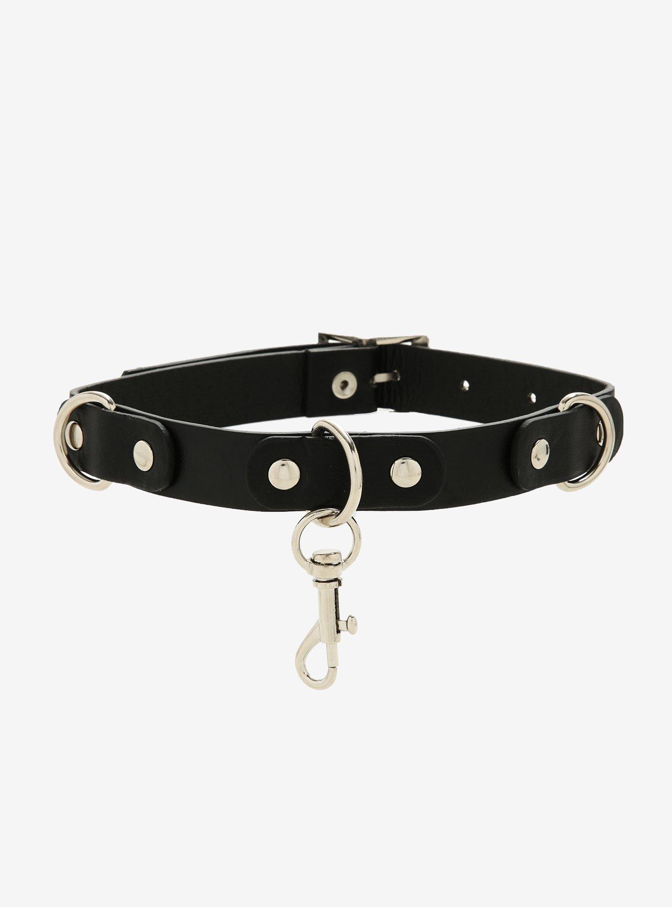 Toggle Faux Leather Choker, , hi-res