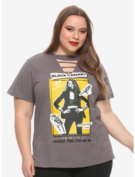 Her Universe DC Comics Birds Of Prey Black Canary Poster Cutout Neck T-Shirt Plus Size, , hi-res