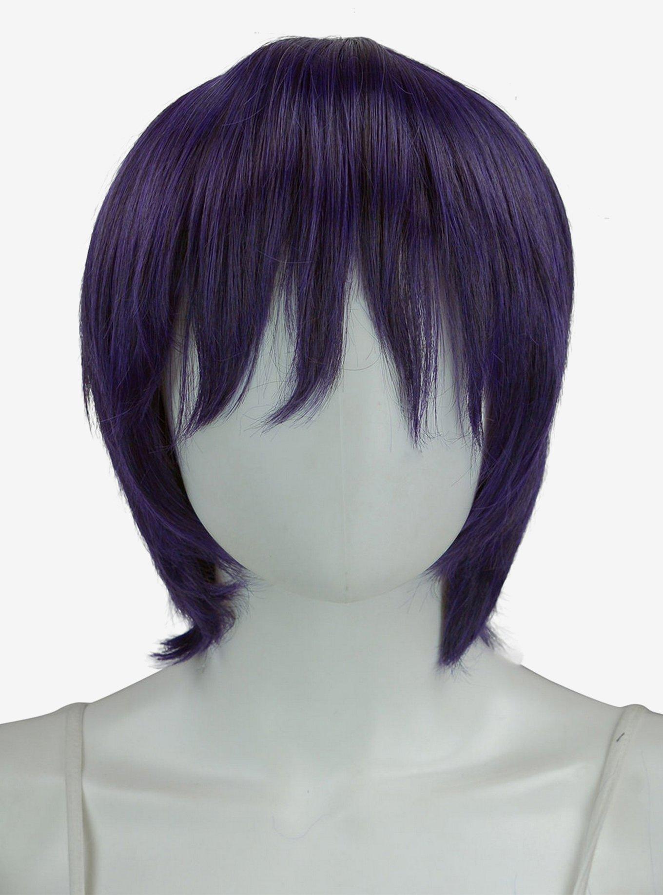 Epic Cosplay Aether Purple Black Fusion Layered Short Wig, , hi-res
