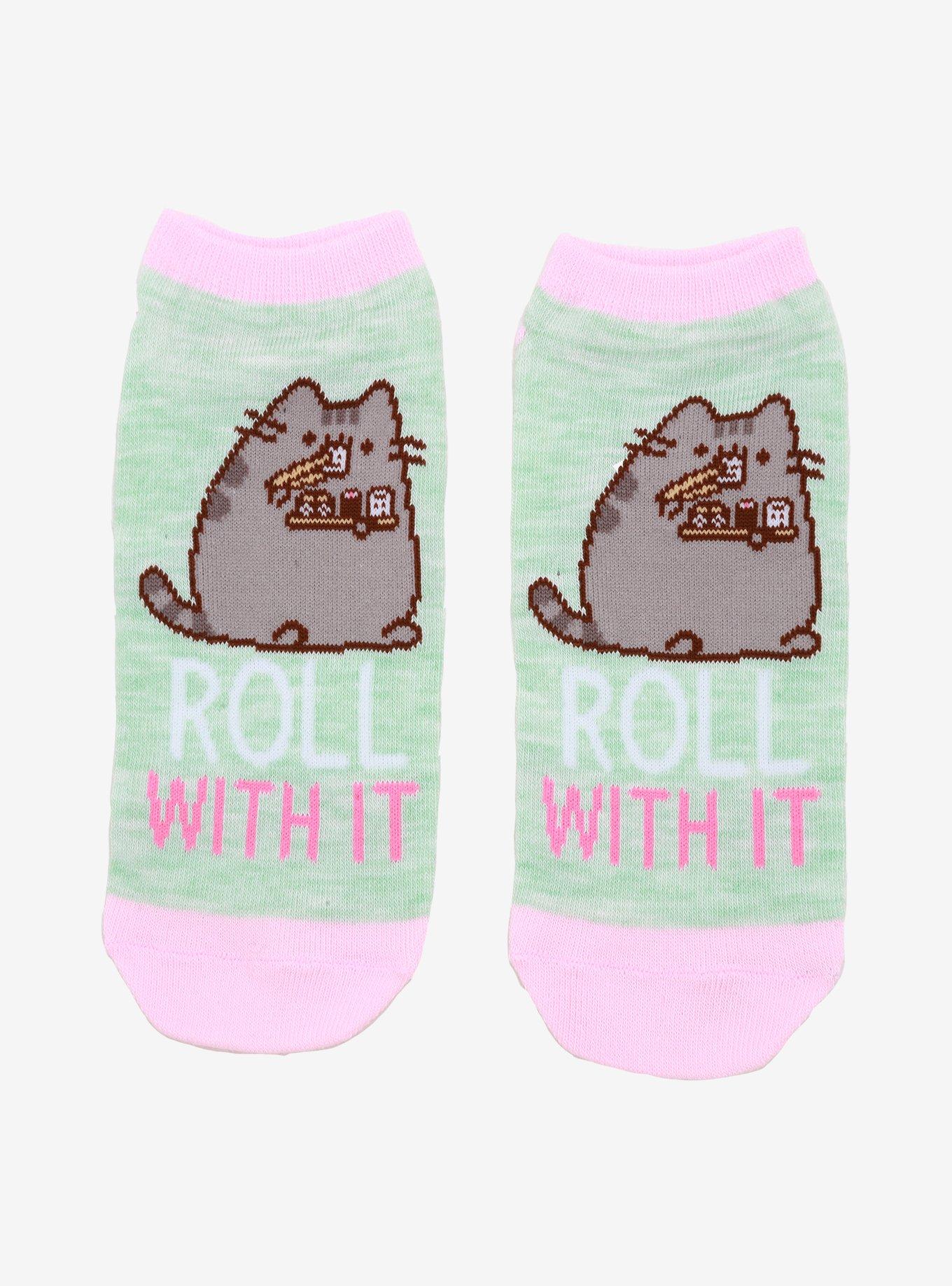 Pusheen Roll With It No-Show Socks, , hi-res