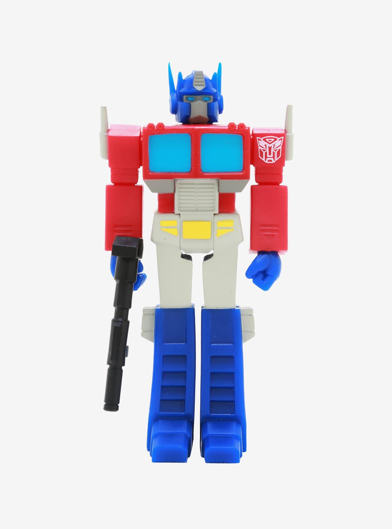 Super7 ReAction Transformers Optimus Prime Collectible Action Figure, , hi-res