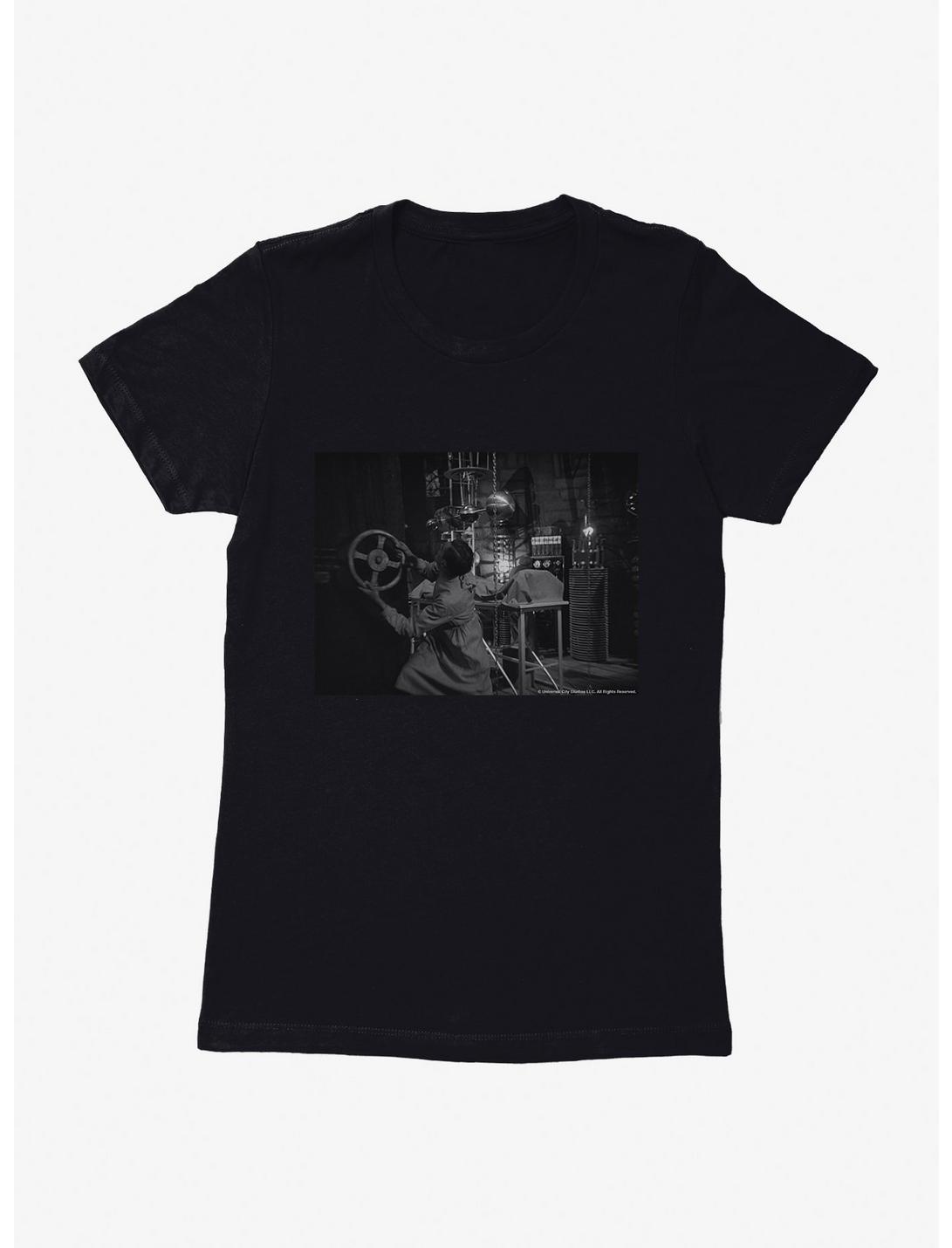 Frankenstein The Experiment Womens T-Shirt, BLACK, hi-res