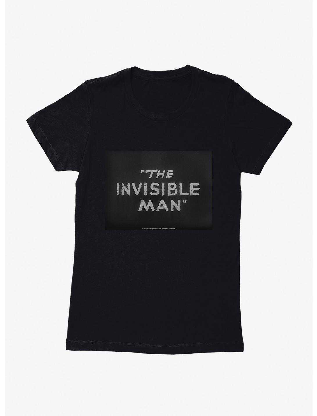 The Invisible Man Title Screen Womens T-Shirt, BLACK, hi-res