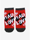 DC Comics Harley Quinn Mad Love No-Show Socks, , hi-res