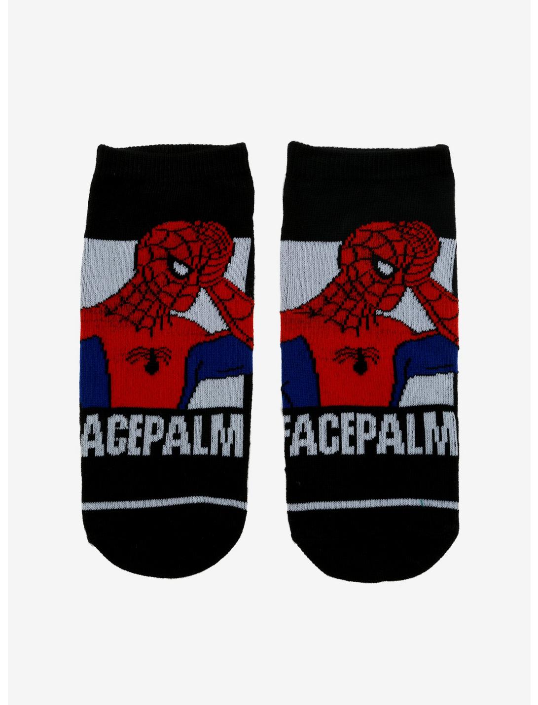 Marvel Spider-Man Facepalm No-Show Socks, , hi-res