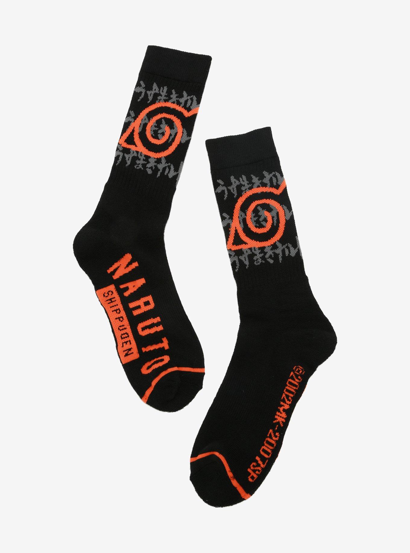 Naruto Shippuden Hidden Leaf Crew Socks, , hi-res