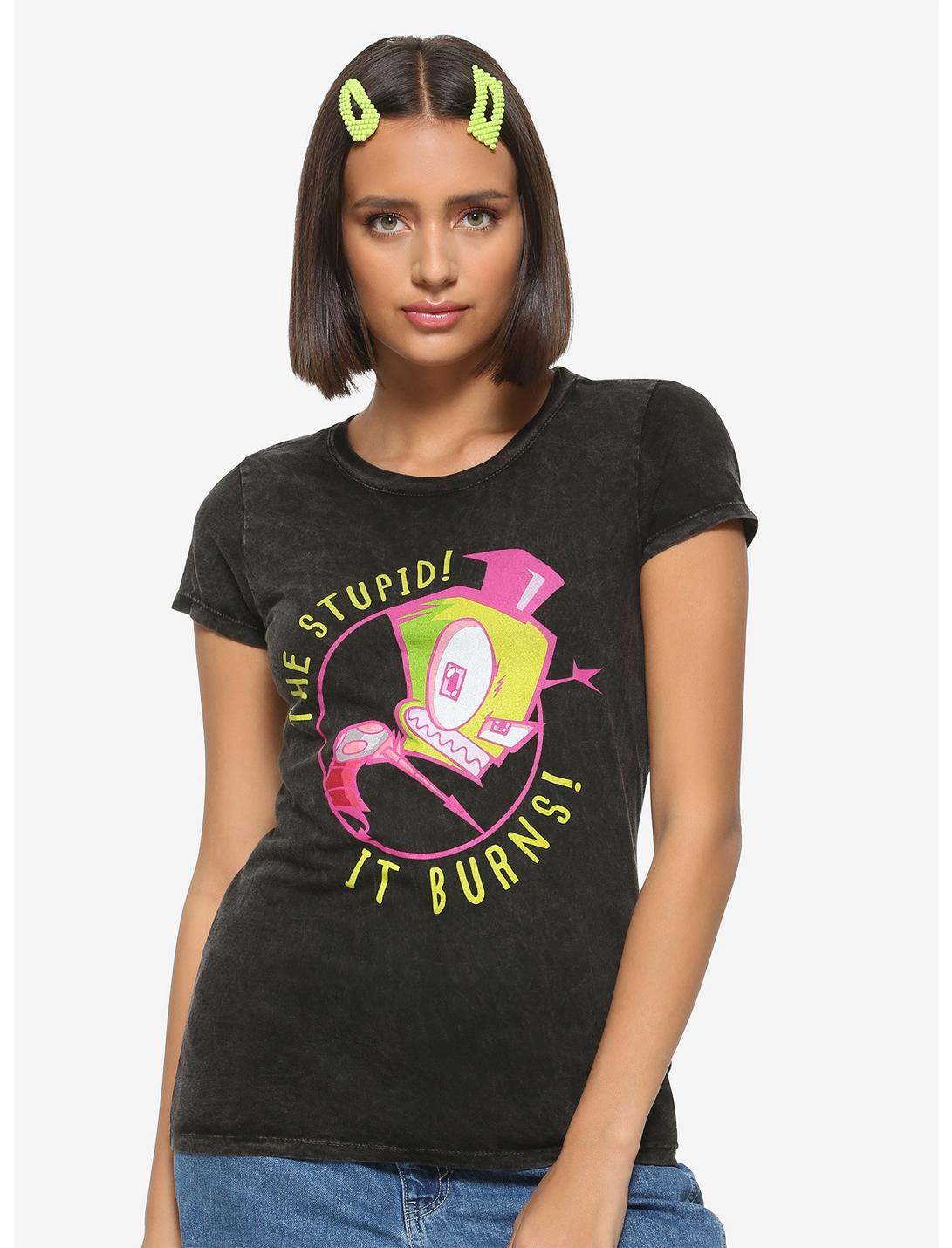 Invader Zim The Stupid! It Burns! Girls Washed T-Shirt | Hot Topic