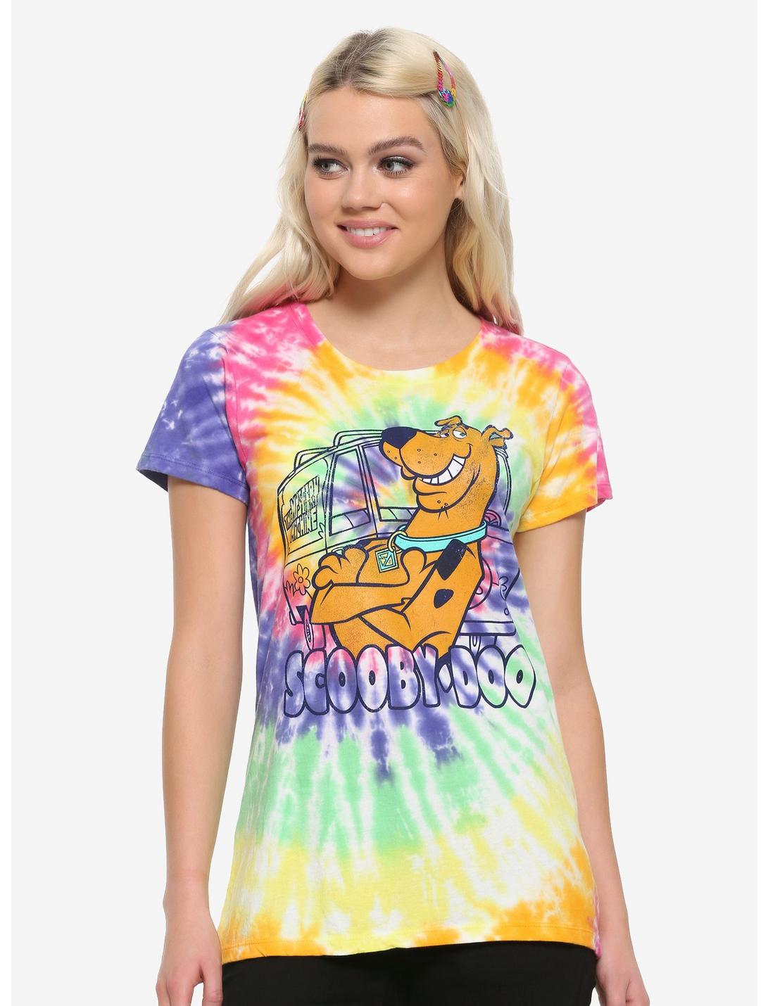 Scooby-Doo Rainbow Tie-Dye Girls T-Shirt, MULTI, hi-res
