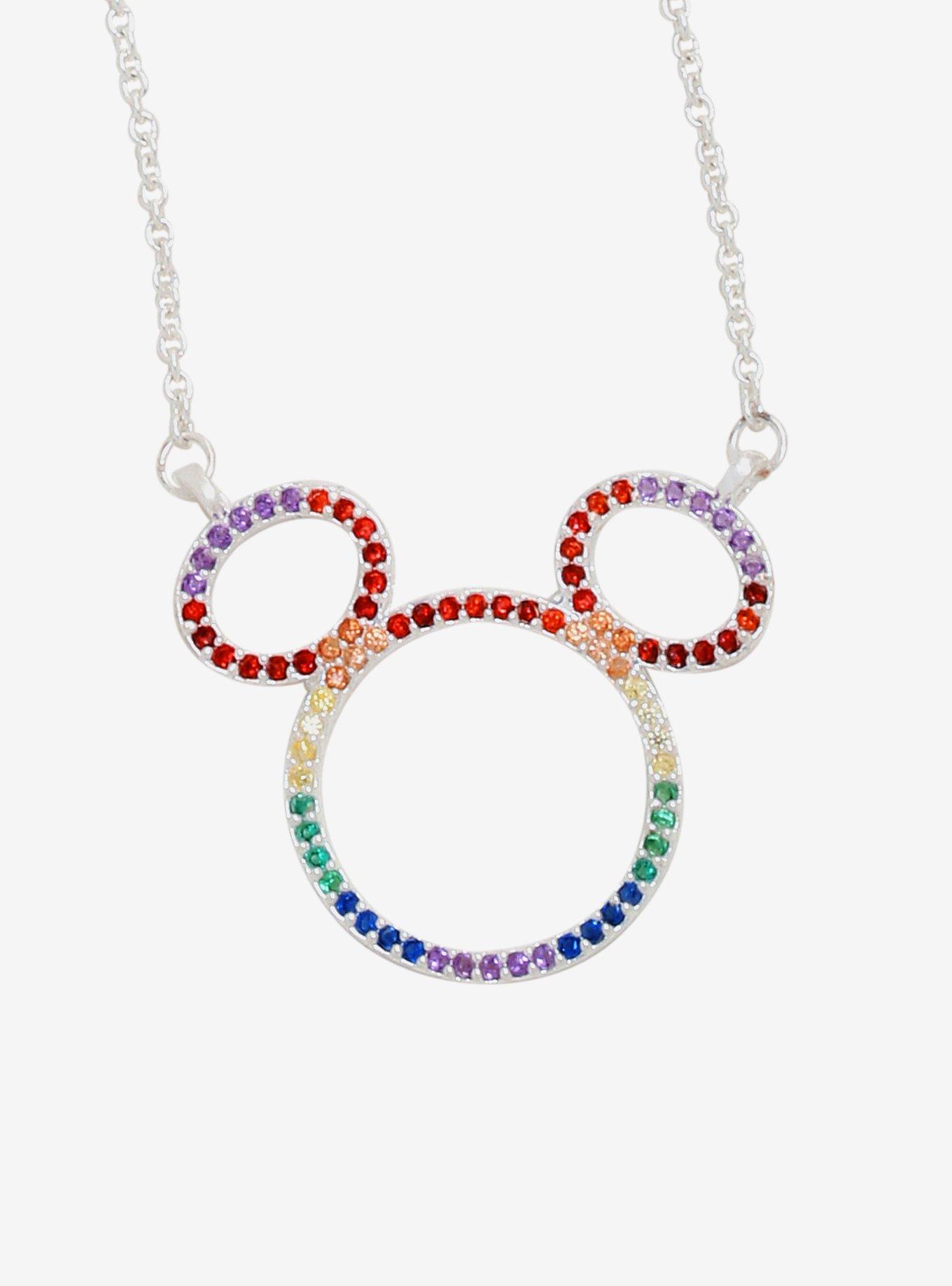 Disney Mickey Mouse Rainbow Necklace, , hi-res