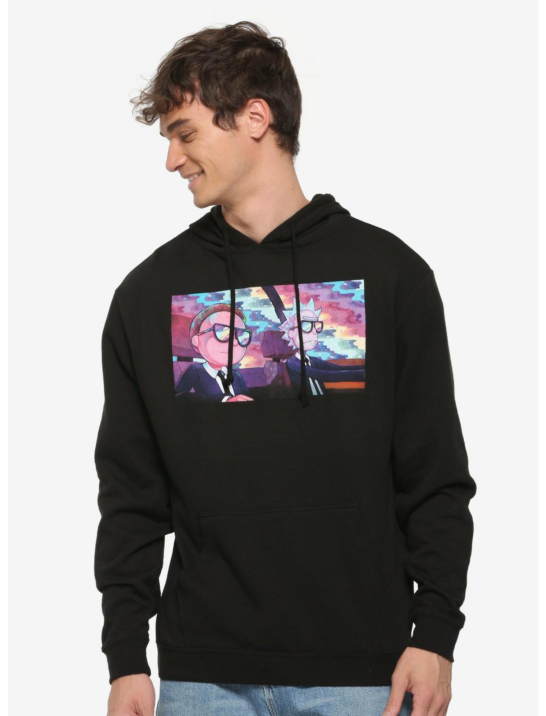Rick and Morty Oh Mama Music Video Hoodie - BoxLunch Exclusive, BLACK, hi-res