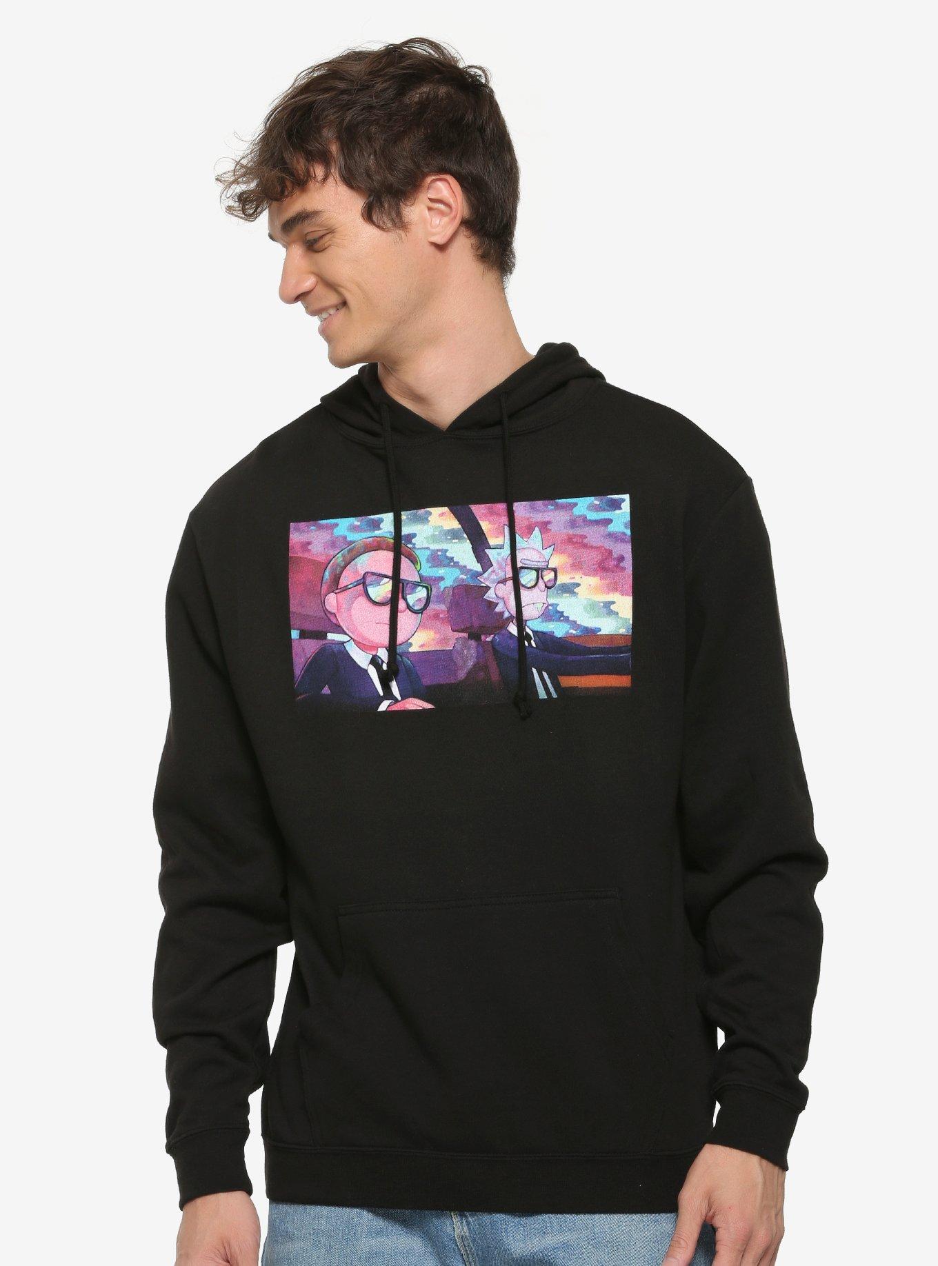 Rick and Morty Oh Mama Music Video Hoodie - BoxLunch Exclusive, BLACK, hi-res