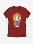 Nintendo The Legend of Zelda: Link's Awakening Marin Avatar Color Womens T-Shirt, RED, hi-res