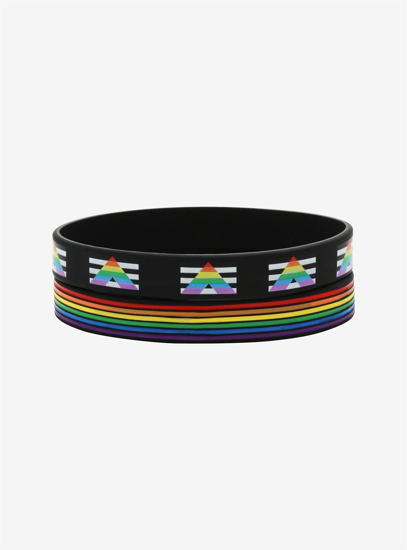 Pride Ally Rubber Bracelet Set, , hi-res