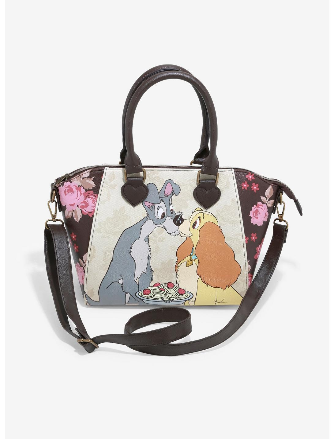 Loungefly Disney Lady & The Tramp Floral Satchel Bag, , hi-res