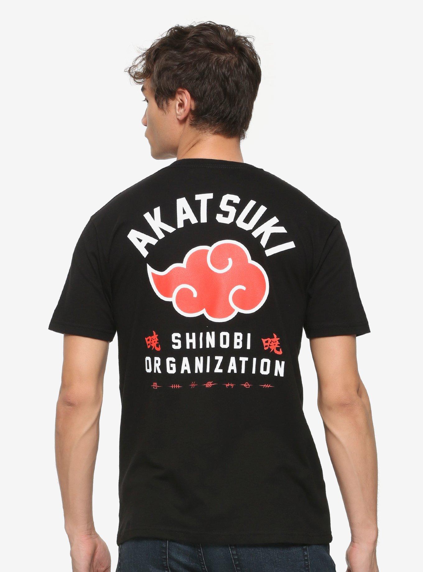 Naruto Shippuden Akatsuki Shinobi Organization T-Shirt, BLACK, hi-res