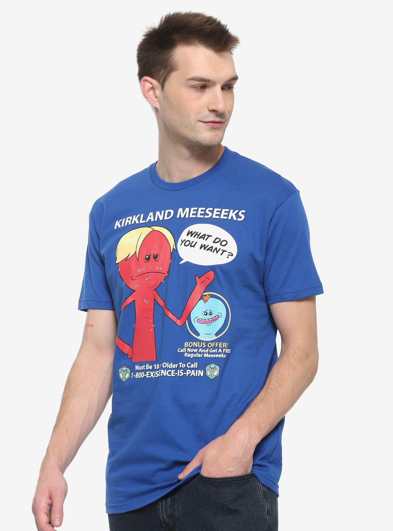 Rick and Morty Kirkland Meeseeks T-Shirt, BLUE, hi-res