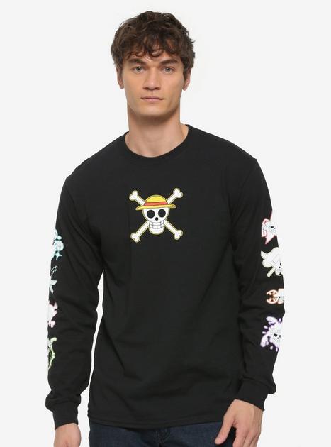 One Piece Straw Hat Pirates Symbols Long Sleeve T-Shirt