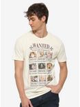 One Piece Straw Hat Pirates Wanted Poster T-Shirt, IVORY, hi-res