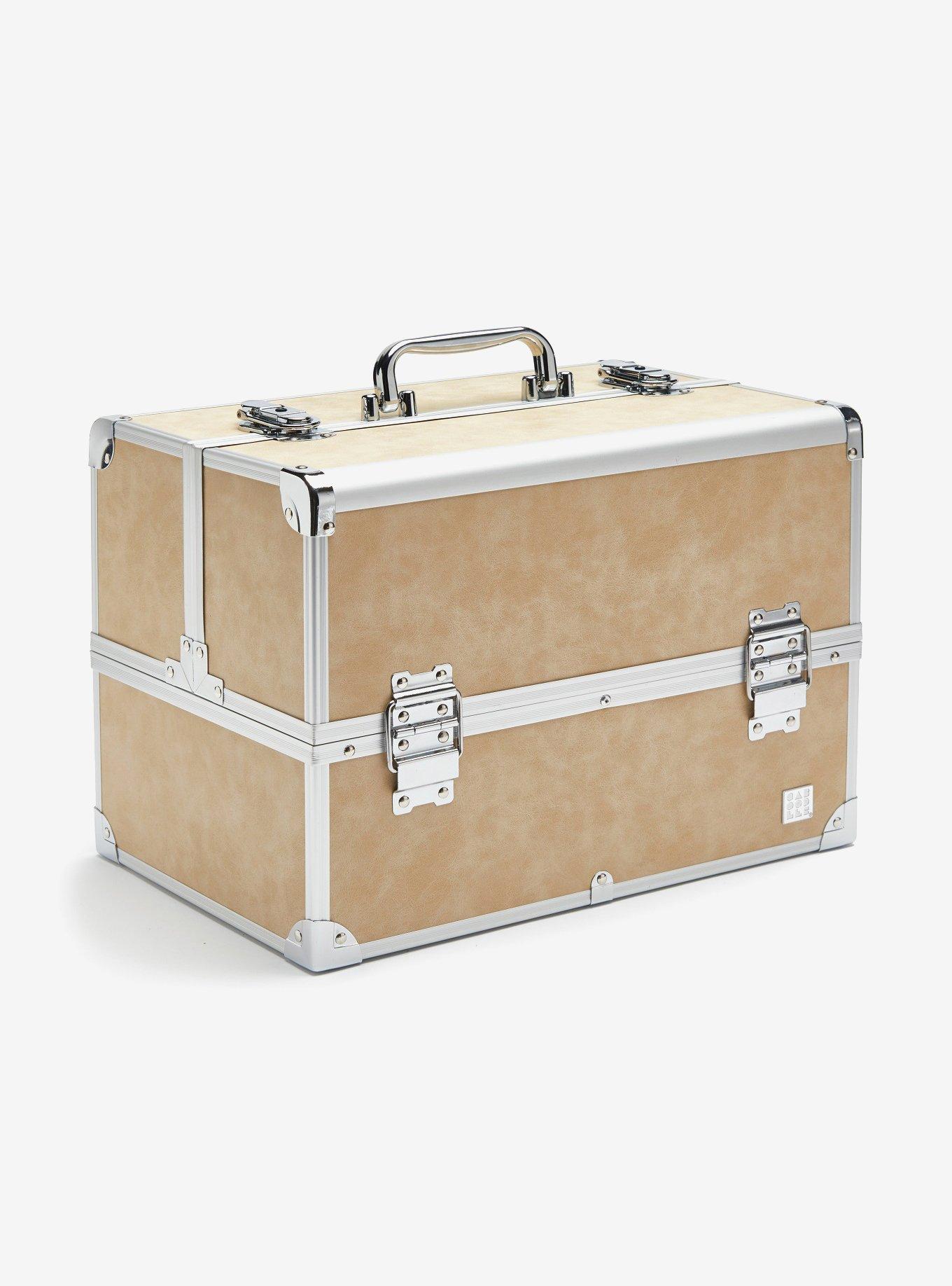 Caboodle Large Train Case Khaki Hot Topic