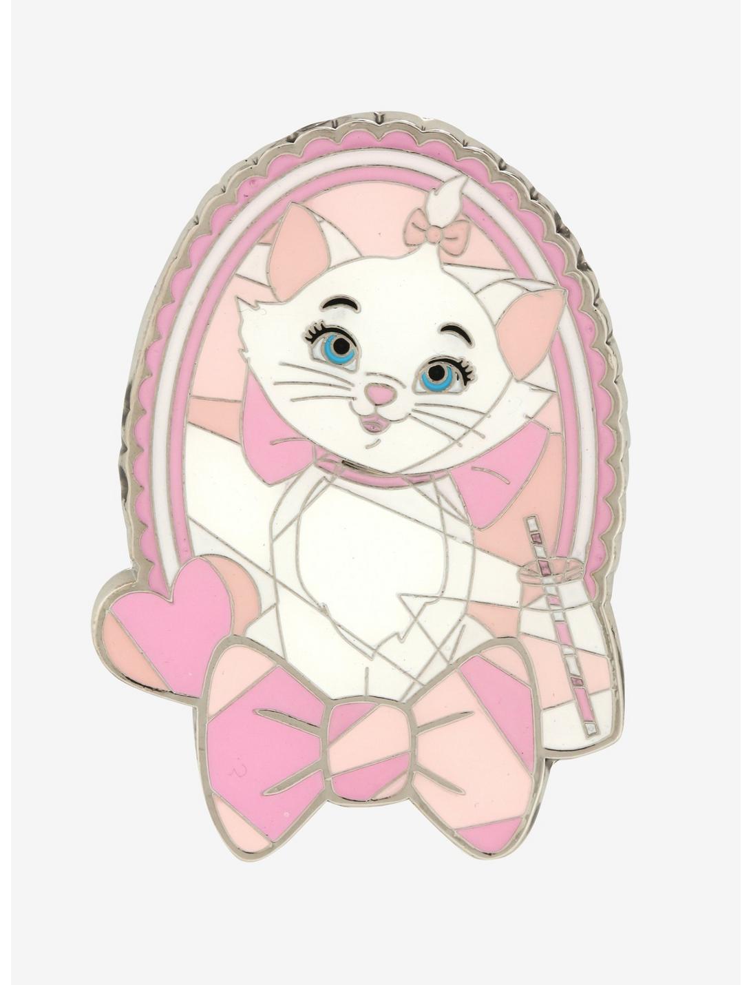Loungefly Disney The Aristocats Marie Stained Glass Enamel Pin - BoxLunch Exclusive, , hi-res