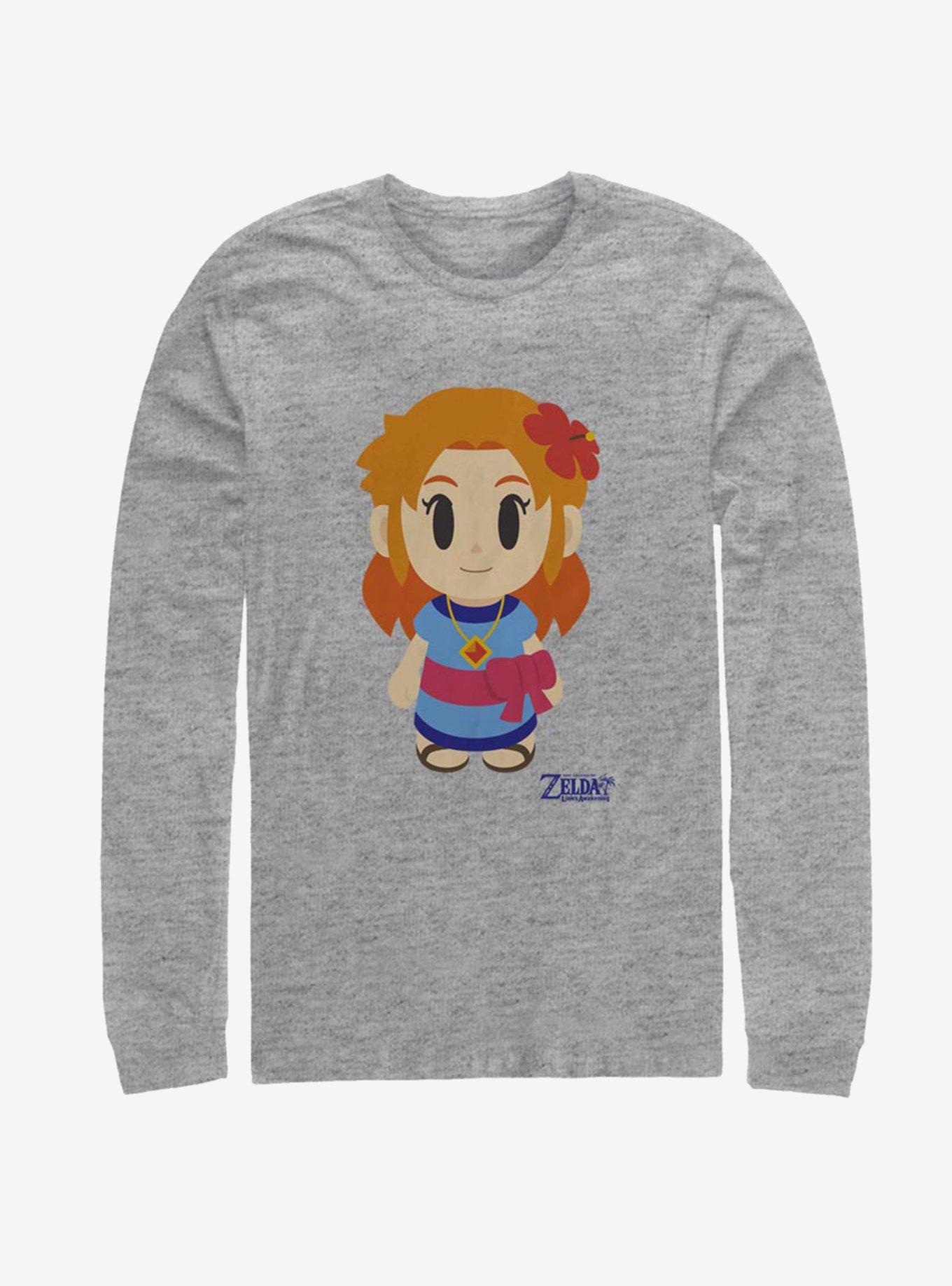 Nintendo The Legend of Zelda: Link's Awakening Marin Avatar Color Long-Sleeve T-Shirt, ATH HTR, hi-res