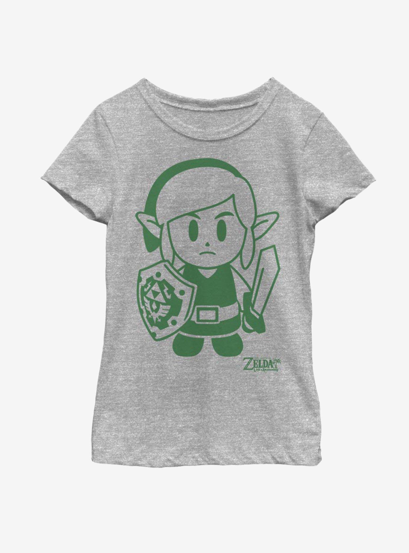 Nintendo The Legend of Zelda: Link's Awakening Link Avatar Outline Youth Girls T-Shirt, , hi-res