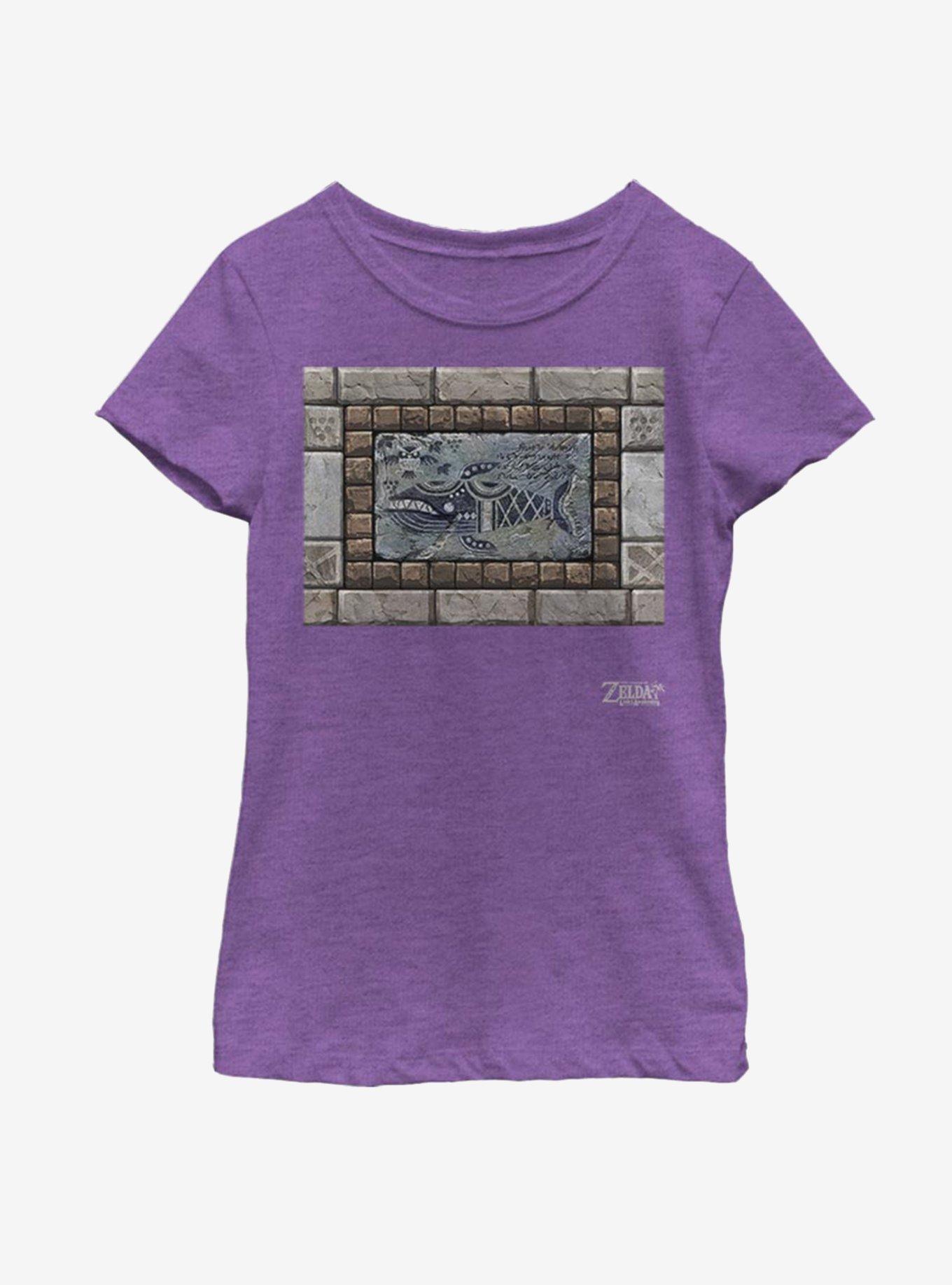 Nintendo The Legend of Zelda: Link's Awakening Whale Tablet Youth Girls T-Shirt, PURPLE BERRY, hi-res