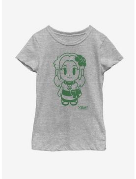 Nintendo The Legend of Zelda: Link's Awakening Marin Avatar Outline Youth Girls T-Shirt, , hi-res