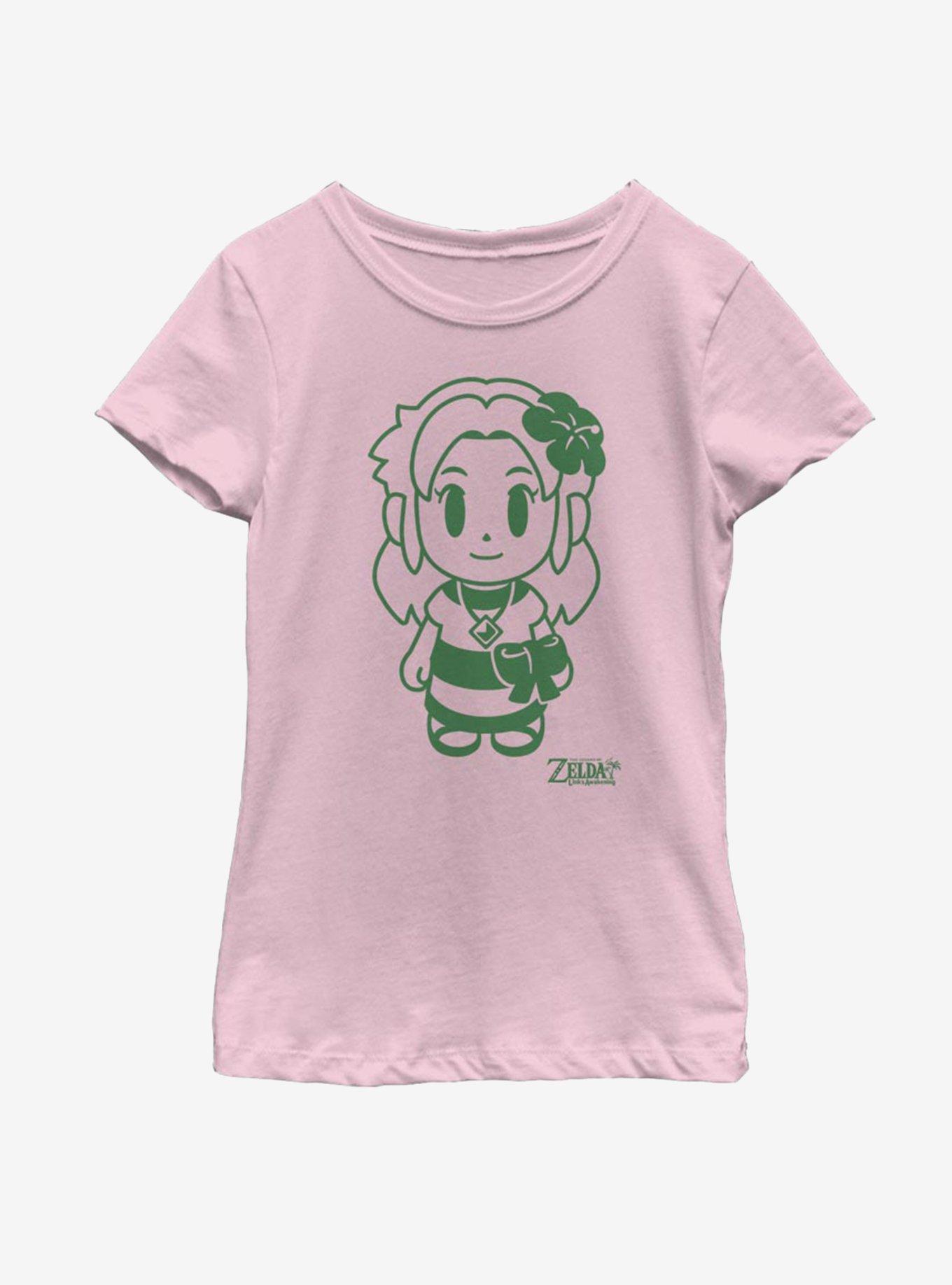 Nintendo The Legend of Zelda: Link's Awakening Marin Avatar Outline Youth Girls T-Shirt, , hi-res