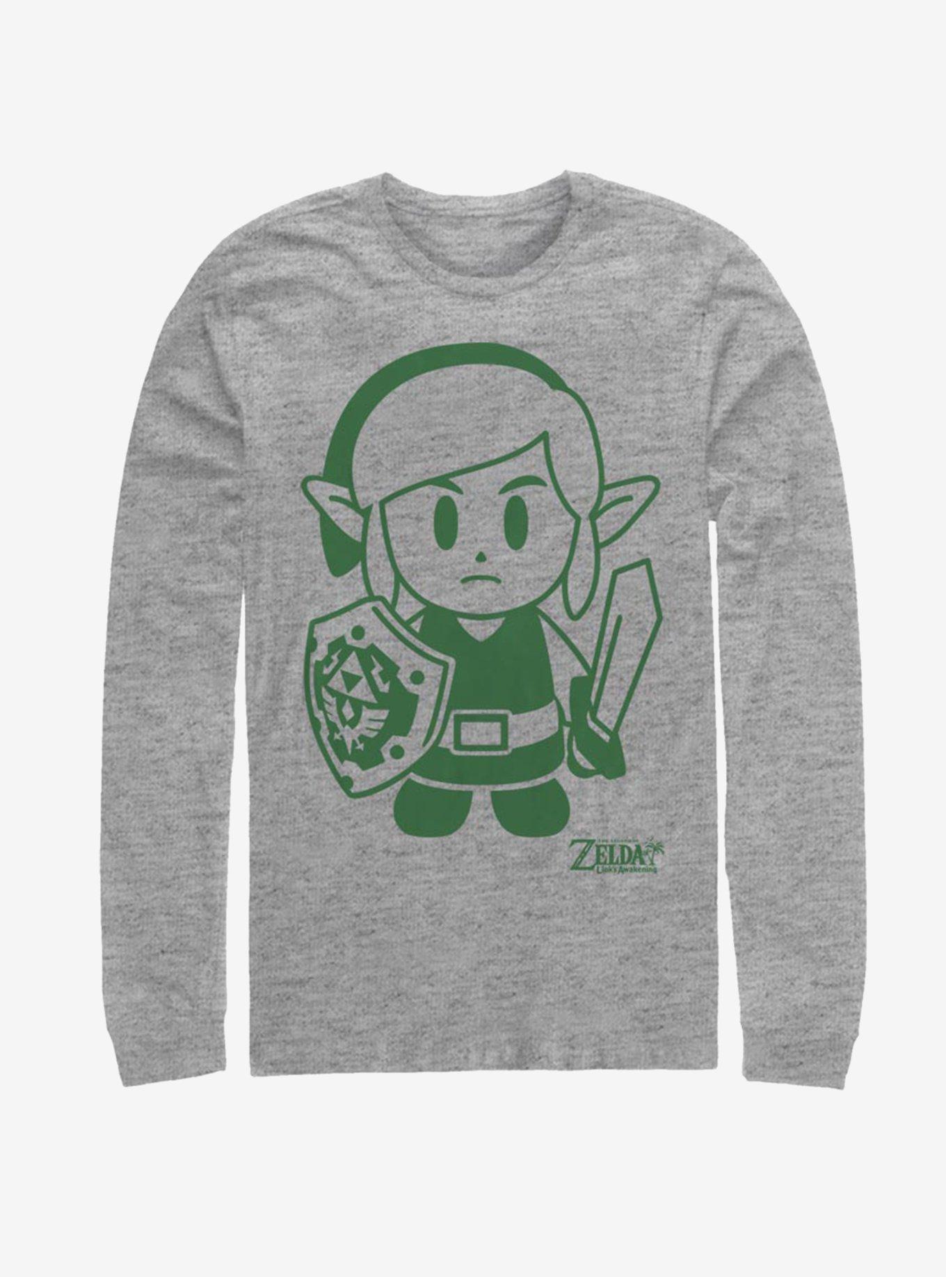 Nintendo The Legend of Zelda: Link's Awakening Link Avatar Outline Long-Sleeve T-Shirt, , hi-res