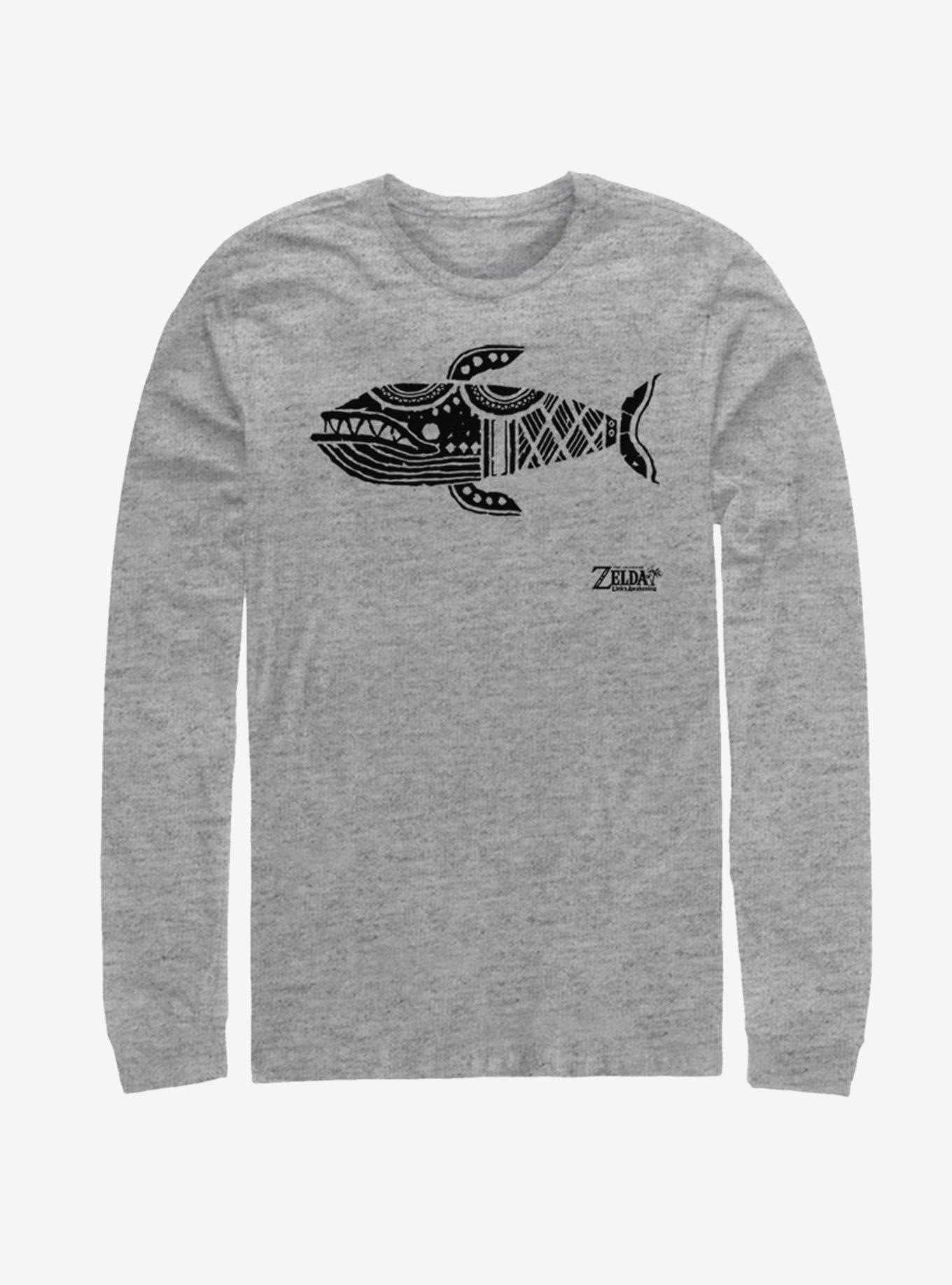Nintendo The Legend of Zelda: Link's Awakening Whale Glyph Long-Sleeve T-Shirt, , hi-res