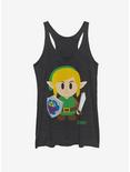 Nintendo The Legend of Zelda: Link's Awakening Link Avatar Color Womens Tank Top, BLK HTR, hi-res