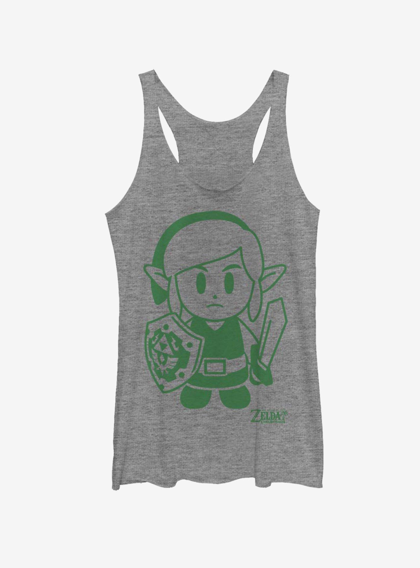 Nintendo The Legend of Zelda: Link's Awakening Link Avatar Outline Womens Tank Top, , hi-res
